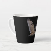 Barn Owl Spirit Animal Nature und Outdoor Lover Milchtasse (Linke Ecke)