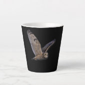Barn Owl Spirit Animal Nature und Outdoor Lover Milchtasse (Vorderseite)