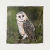 Barn Owl Tapestry Wandteppich (Vorderseite)