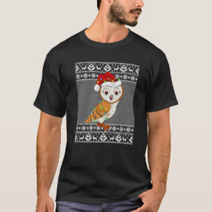 Barn Owl Weihnachtsbeleuchtung Match Santa Ugly Sw T-Shirt