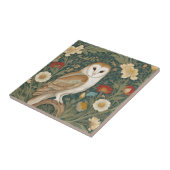 Barn Owl William Morris Stil Direkt gegenüber Blum Fliese (Seite)