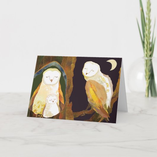 Barn Owls Blank Card Karte (Vorderseite)