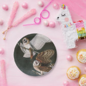 Barn Owls, die Vögel Amerikas John James Audubon Pappteller (Party)