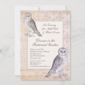 Barn Owls Geburtstagsparty Einladung (Rückseite)