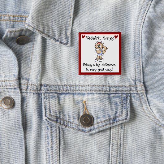 Bärn-pädiatrische Krankenschwester-T - Shirts und Button (Beispiel)
