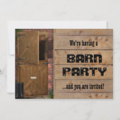 Barn Party Einladung (all text customizable) (Vorderseite)