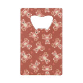 Bärn-Patchworkmuster Geldbeutel Flaschenöffner (Vorderseite)