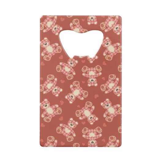 Bärn-Patchworkmuster Geldbeutel Flaschenöffner (Rückseite)