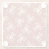 Bärn-Patchworkmuster Glasuntersetzer (Rückseite)