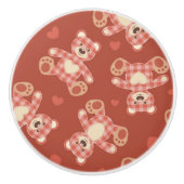 Bärn-Patchworkmuster Keramikknauf (Vorderseite)