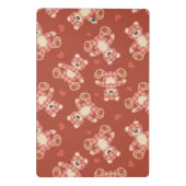 Bärn-Patchworkmuster Mini Klemmbrett (Rückseite)