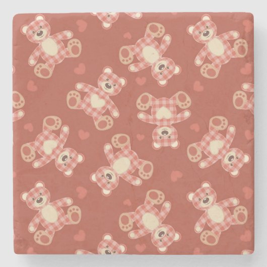 Bärn-Patchworkmuster Steinuntersetzer (Vorderseite)