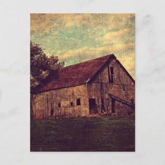 Barn Postkarte (Vorderseite)