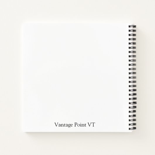 Barn Quilt Block Notebook in Pinks and Purples Notizblock (Rückseite)