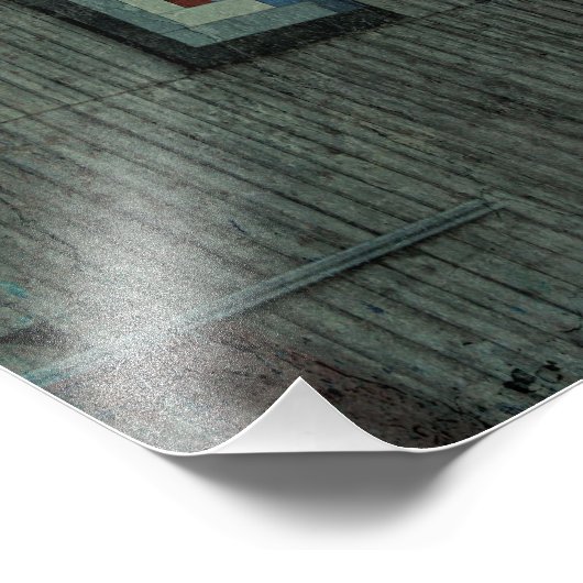 Barn Quilt Grunge Fotodruck (Ecke)