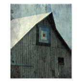 Barn Quilt Grunge Fotodruck (Vorne)