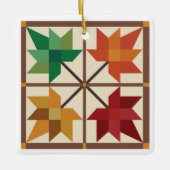 Barn Quilt Maple Leaf Ornament (Vorderseite)