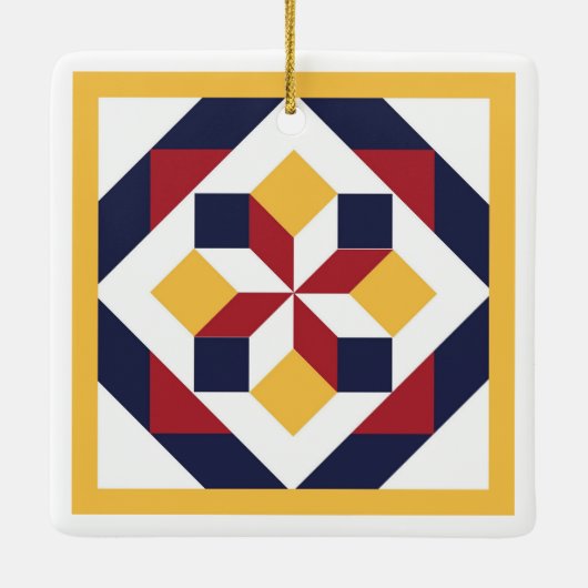 Barn Quilt Ornament (Rückseite)
