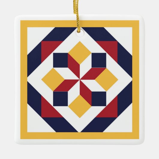 Barn Quilt Ornament (Vorderseite)