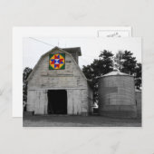 Barn Quilt Postkarte (Vorne/Hinten)