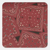 Barn Red Bandana Stickers