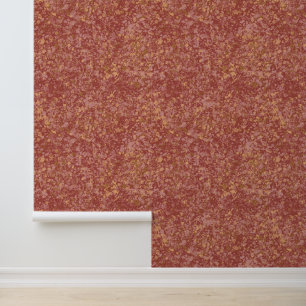 Barn Red Gold Textur Granite Muster Tapete