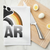 BÄRN-REGENBOGEN-FLAGGE HANDTUCH (Viertel Falte)