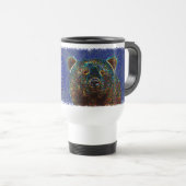 Bärn-Reise-Tasse: Sternenklarer Hintergrund Reisebecher (VorderseiteRechts)