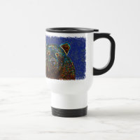 Bärn-Reise-Tasse: Sternenklarer Hintergrund
