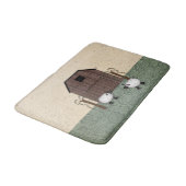 Barn Sheep Bath Mat Badematte (Schrägansicht)