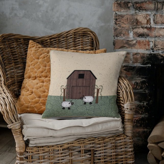 Barn Sheep Pillow Kissen (Von Creator hochgeladen)
