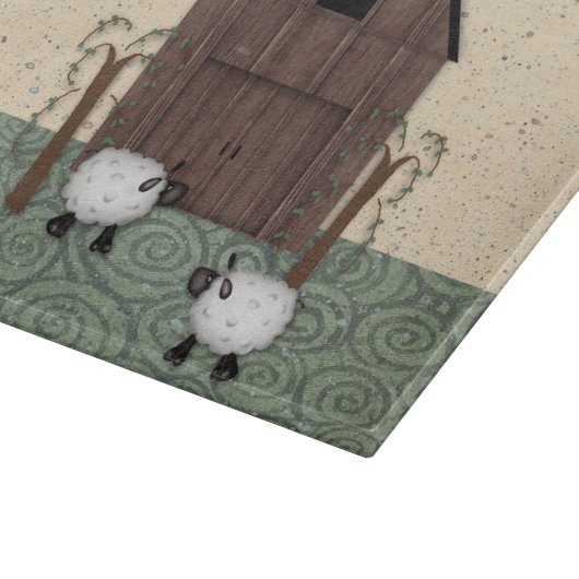 Barn Sheep Schneidebrett (Ecke)