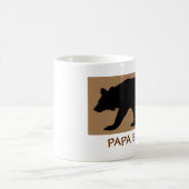 Bärn-Silhouette-Tasse liest: PAPA-BÄR Kaffeetasse (Mittel)