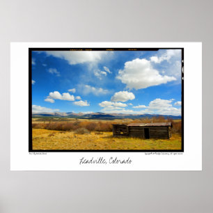 Barn & Sky, Leadville, Colorado Poster