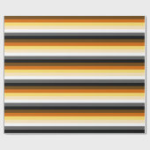 BÄRN-STOLZ-GESTREIFTES HORIZONTALES - 2014 GESCHENKPAPIER (Flach)