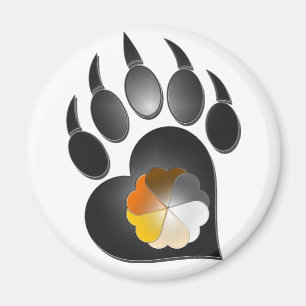 Bärn-Stolz-Herz-Tatze Magnet