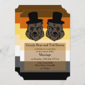 Bärn-Stolz-Hochzeits-Einladungs-volle Flagge Einladung (Vorne/Hinten)