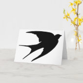 Barn Swallow Karte (Gelbe Blume)