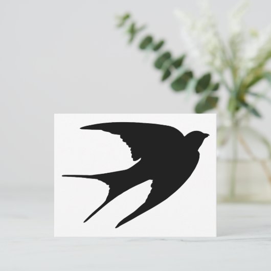 Barn Swallow Postkarte (Stehend Vorderseite)