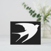 Barn Swallow Postkarte (Stehend Vorderseite)
