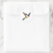 Barn Swallow Runder Aufkleber (Tasche)