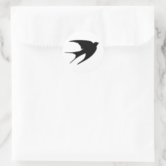 Barn Swallow Runder Aufkleber (Tasche)