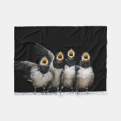 Barn Swallow Singing Fleecedecke (Vorderseite (Horizontal))