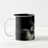 Barn Swallow Singing Zweifarbige Tasse (Links)