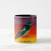 Barn Swallow Zweifarbige Tasse (Mittel)