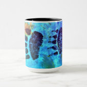 Bärn-Tatzen auf Blau - kundenspezifische Hoffnung, Tasse (Zentrum)