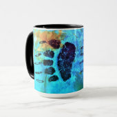 Bärn-Tatzen auf Blau - kundenspezifische Hoffnung, Tasse (Vorderseite Links)