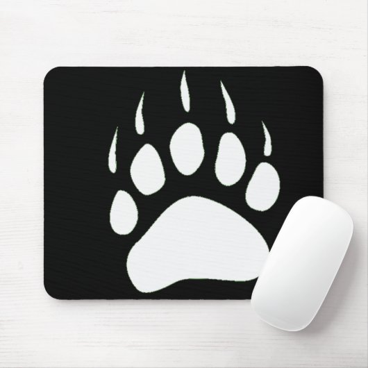 Bärn-Tatzen-Silhouette Mousepad (Mit Mouse)