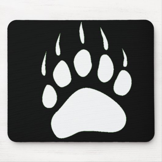 Bärn-Tatzen-Silhouette Mousepad (Vorne)