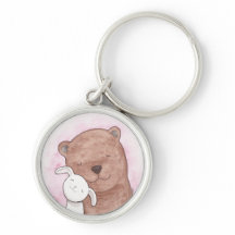 Bärn-u. Häschen-Liebe-Schlüsselketten-romantisches